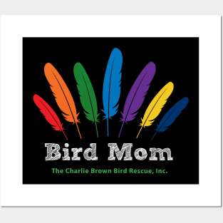 CB bird mom - white type Posters and Art
